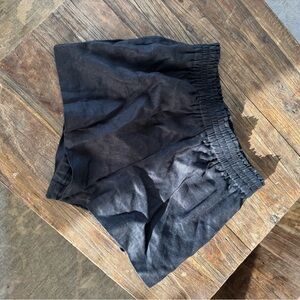 Reformation Charcoal Elastic Shorts
